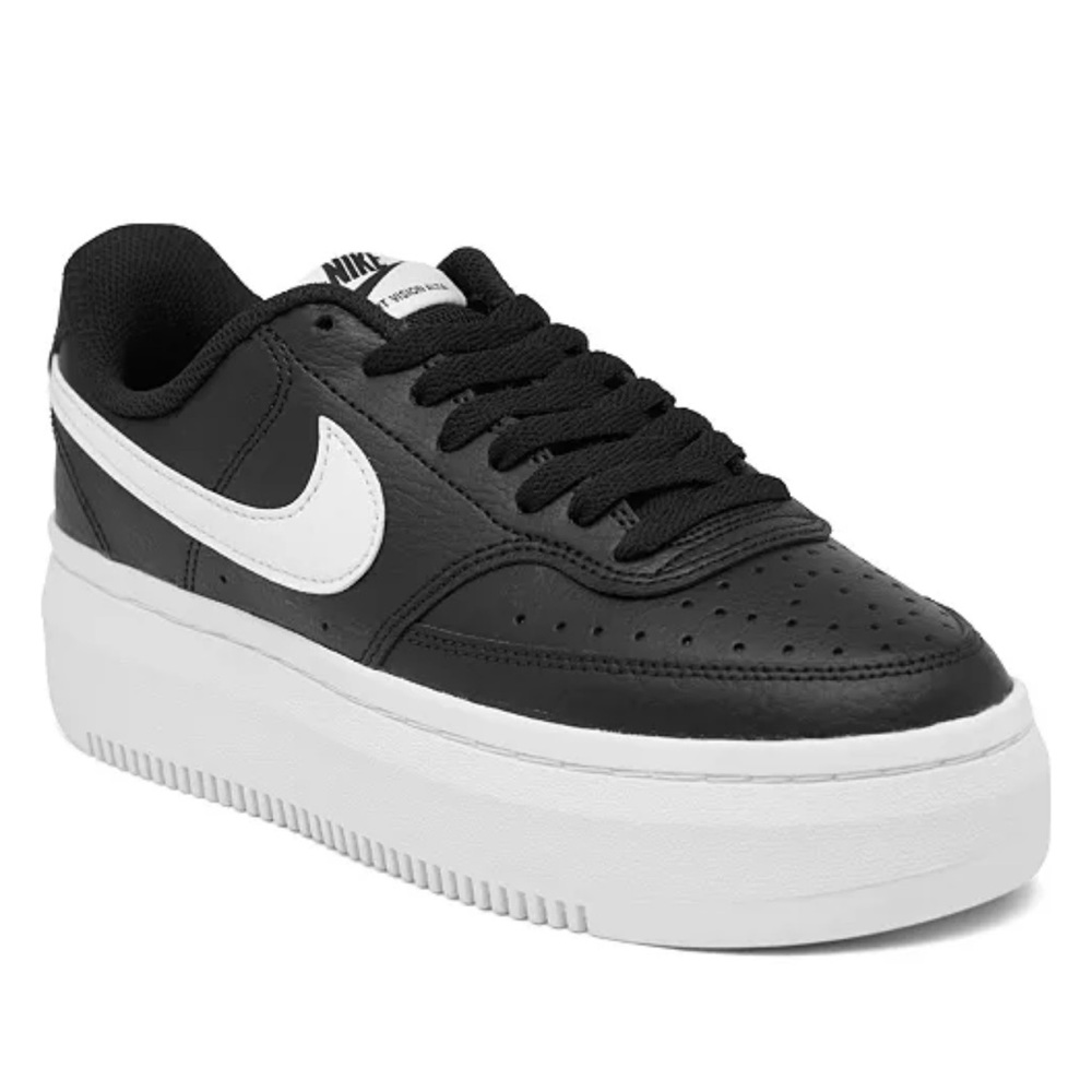 Nike Women's Court Vision Alta Leather Platform Casual Sneakers